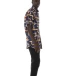 Afro print shirt for men