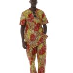 African print men wear