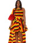 High Low Skirt and Crop Top with stones-size 10